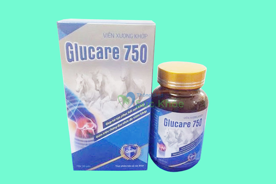 Hộp và lọ 30 viên Glucare 750