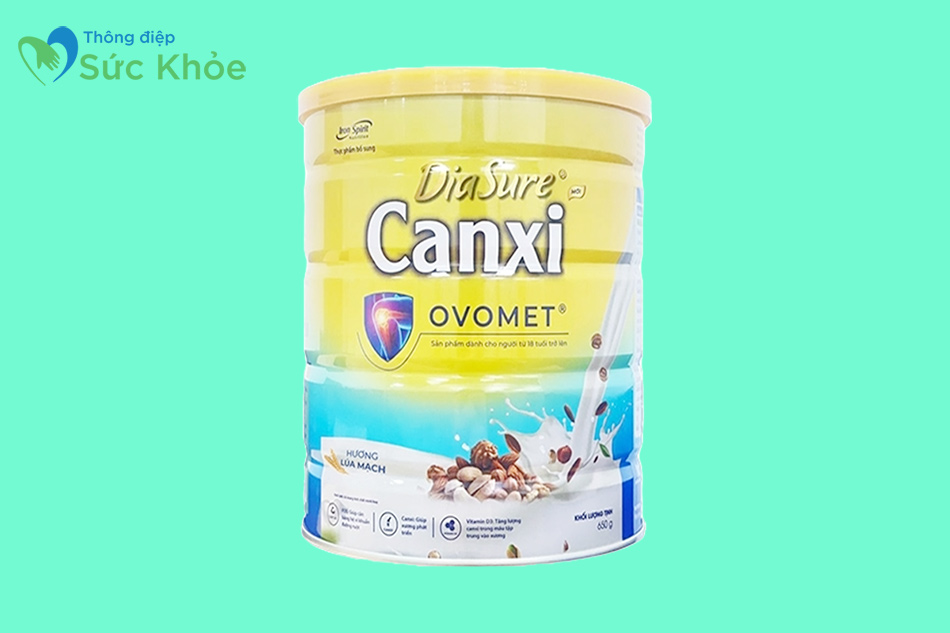 Lon 650gr Sữa Diasure Canxi Ovomet