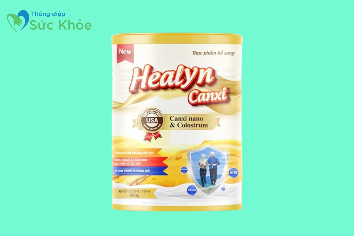 Hình ảnh: Hộp lon thiếc 900g sữa Healyn Canxi