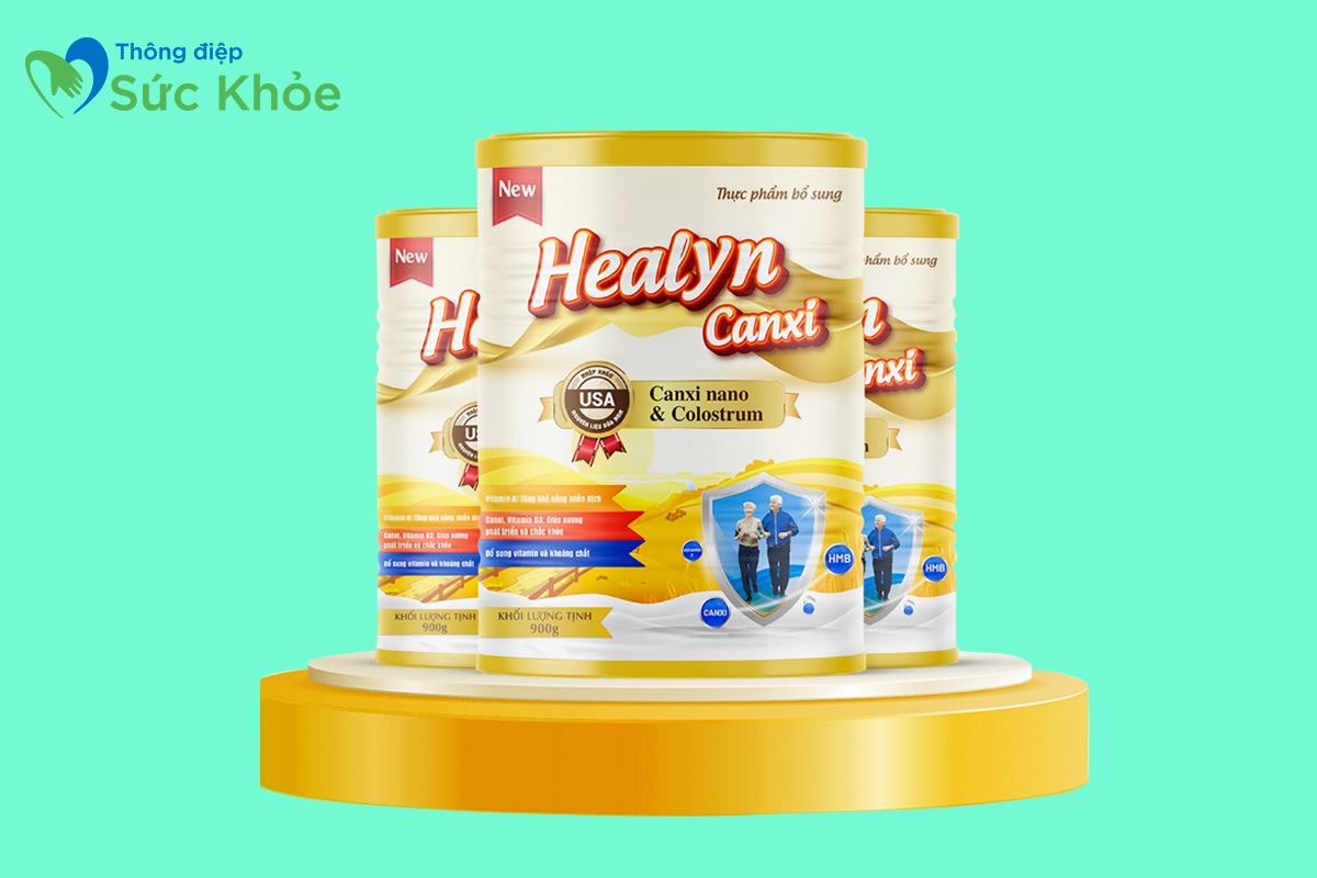 Hình ảnh: Hộp lon thiếc 900g sữa Healyn Canxi