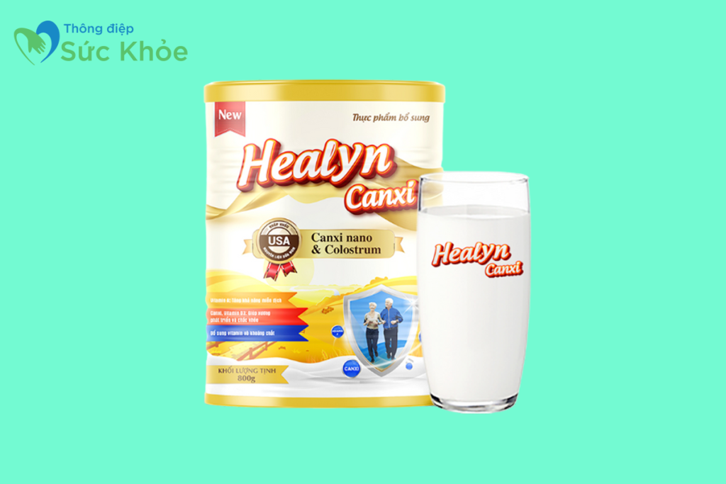 Hình ảnh: Hộp lon thiếc 900g sữa Healyn Canxi